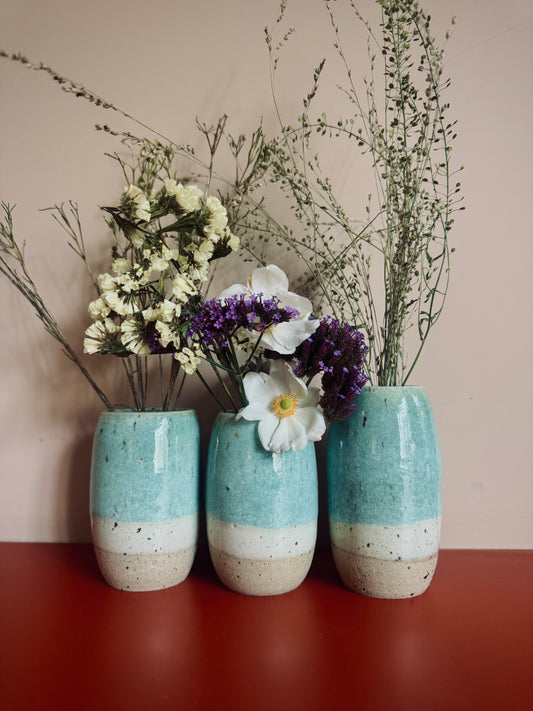 AZURE Stripe Vase